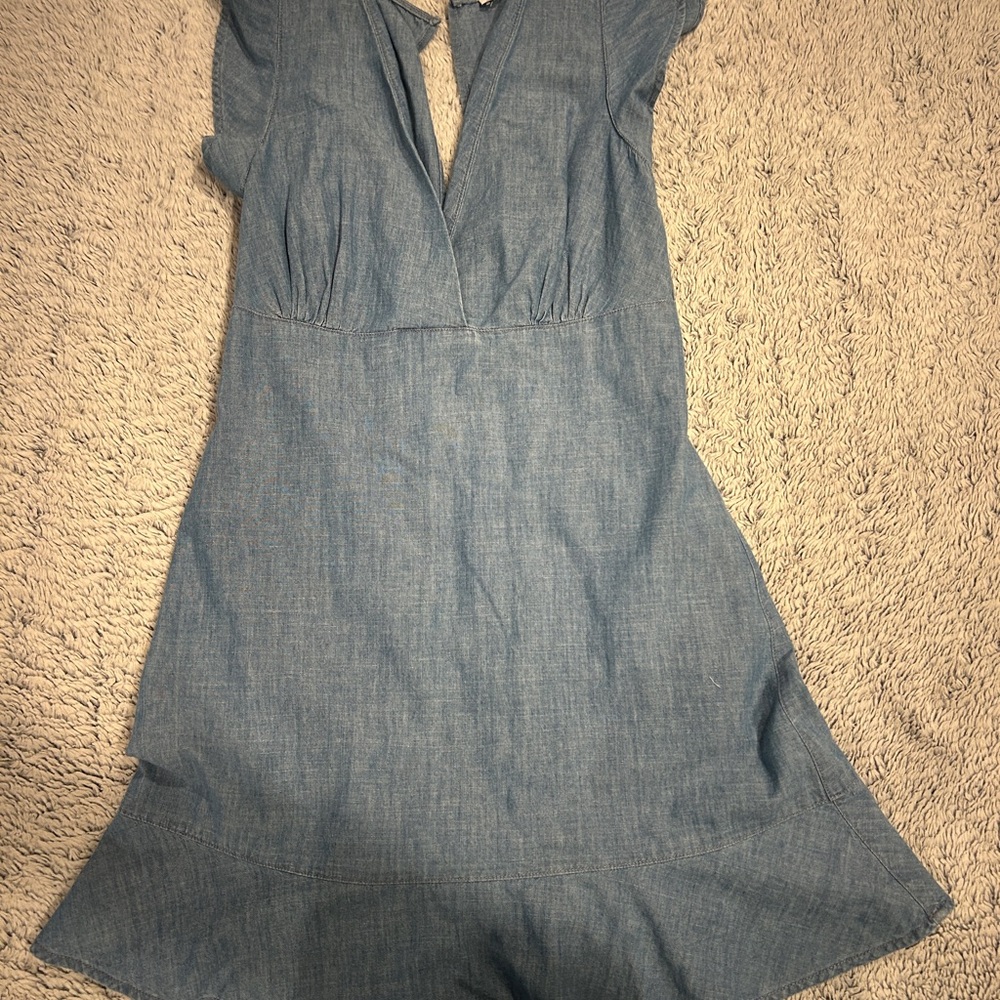 Topshop Light Blue Denim Mini Dress